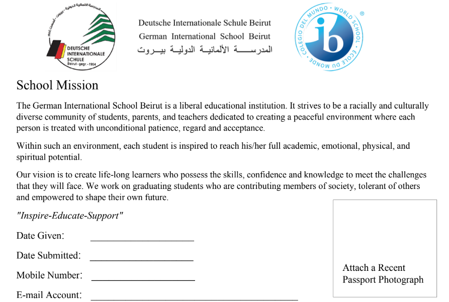 Application Form Preview